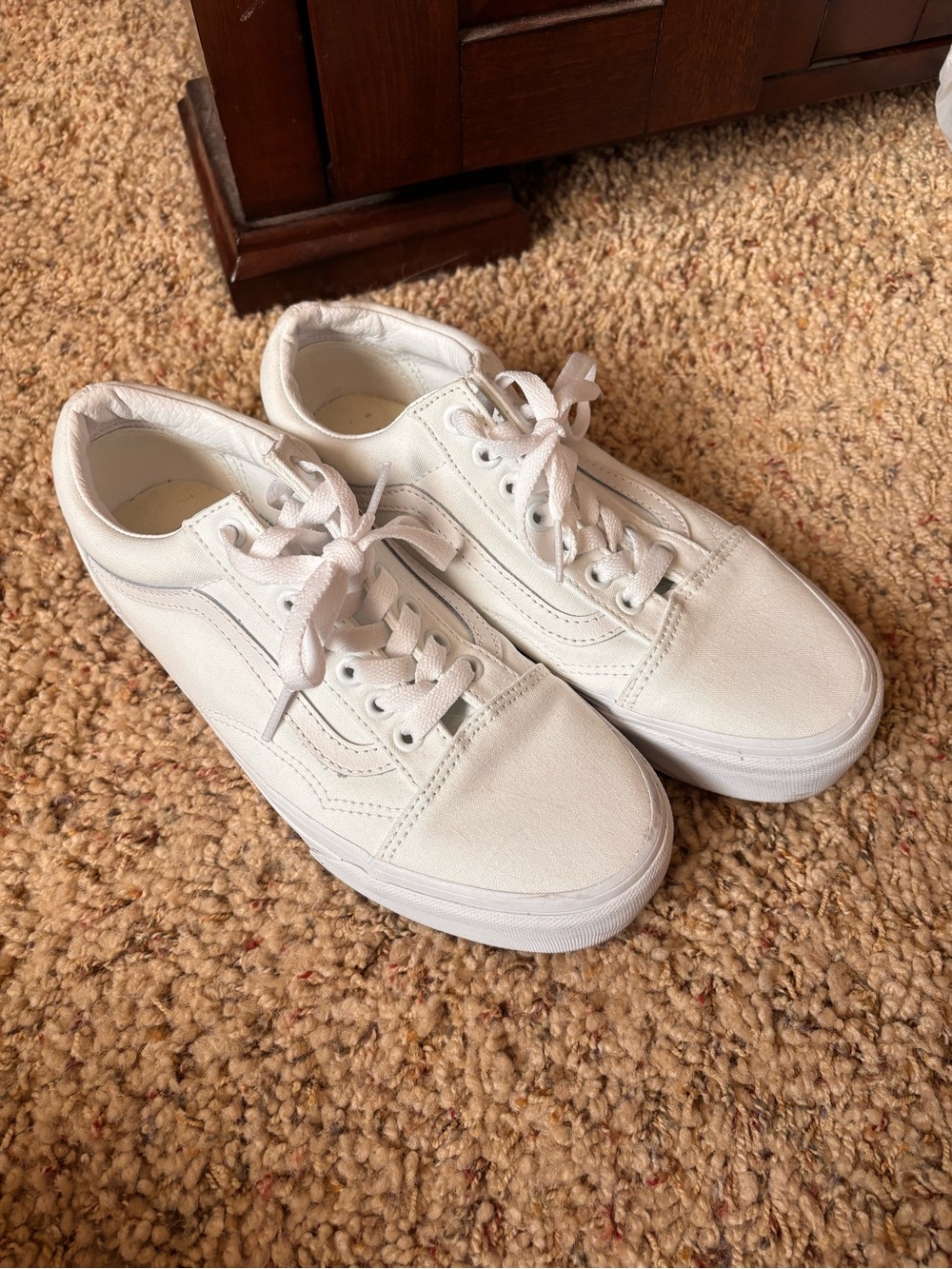 White Vans sneakers